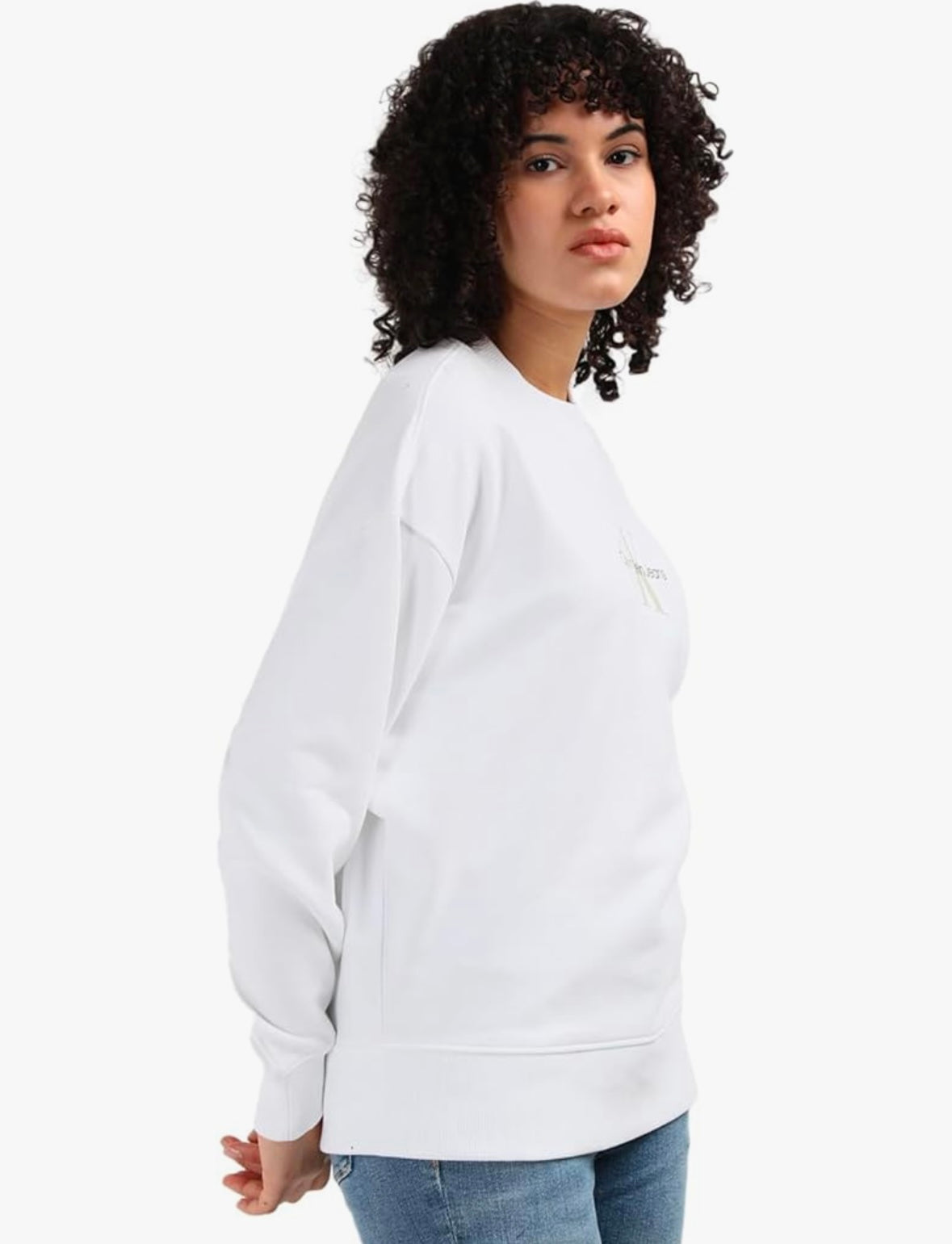 CALVIN KLEIN crew neck monologo sweatshirT