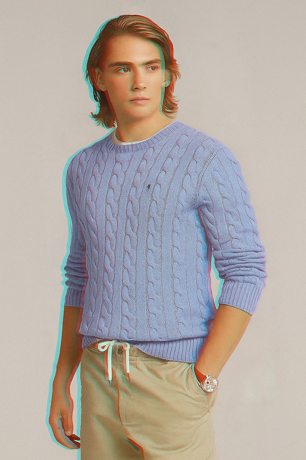 POLO Ralph Lauren Men's Cable-Knit Cotten Jumper