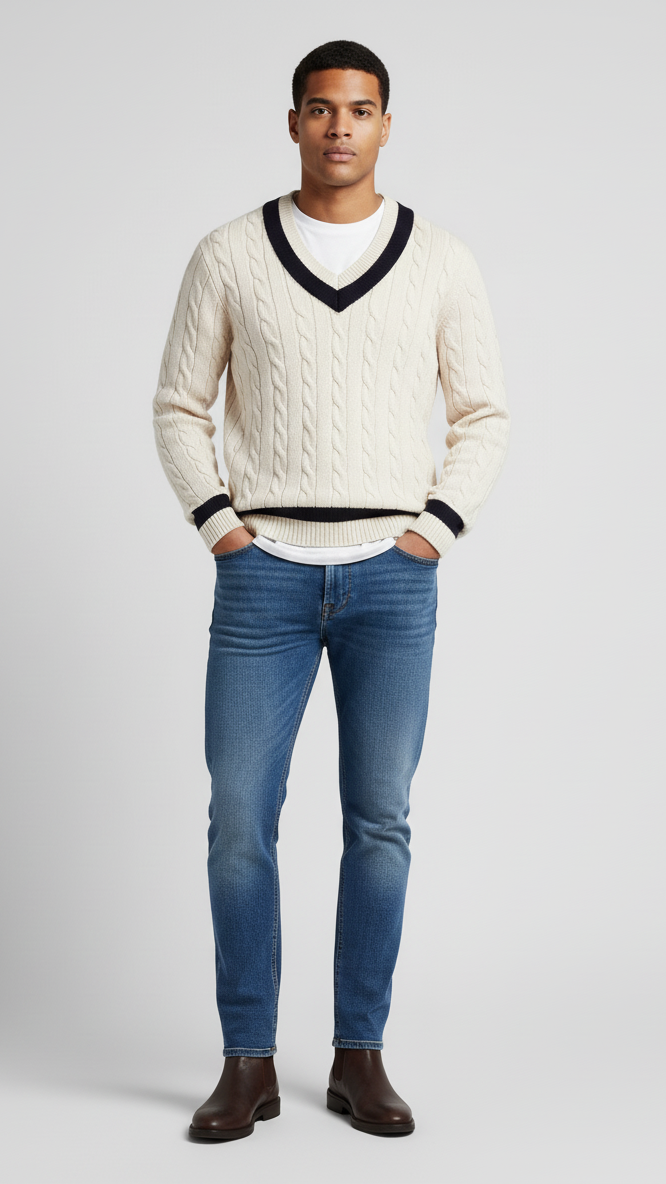 Polo ralph lauren  Cable-knit cricket jumper