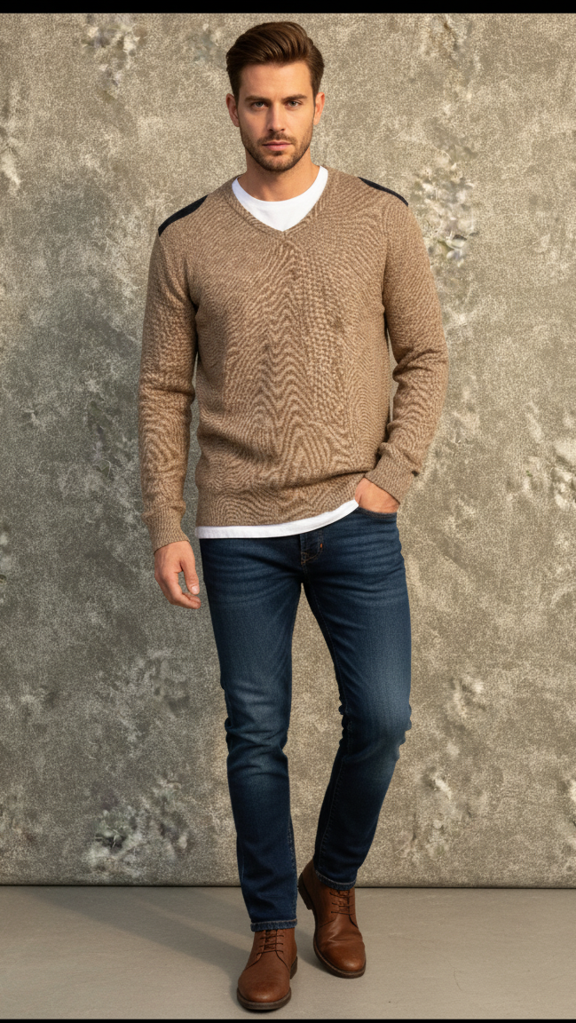 Locaste V-Neck Cashmere Sweater