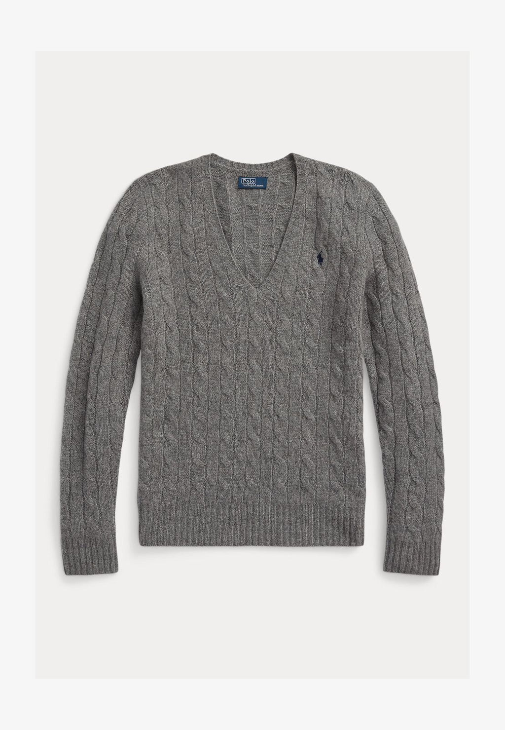 Relaxed Fit Cable Cashmere Jumper