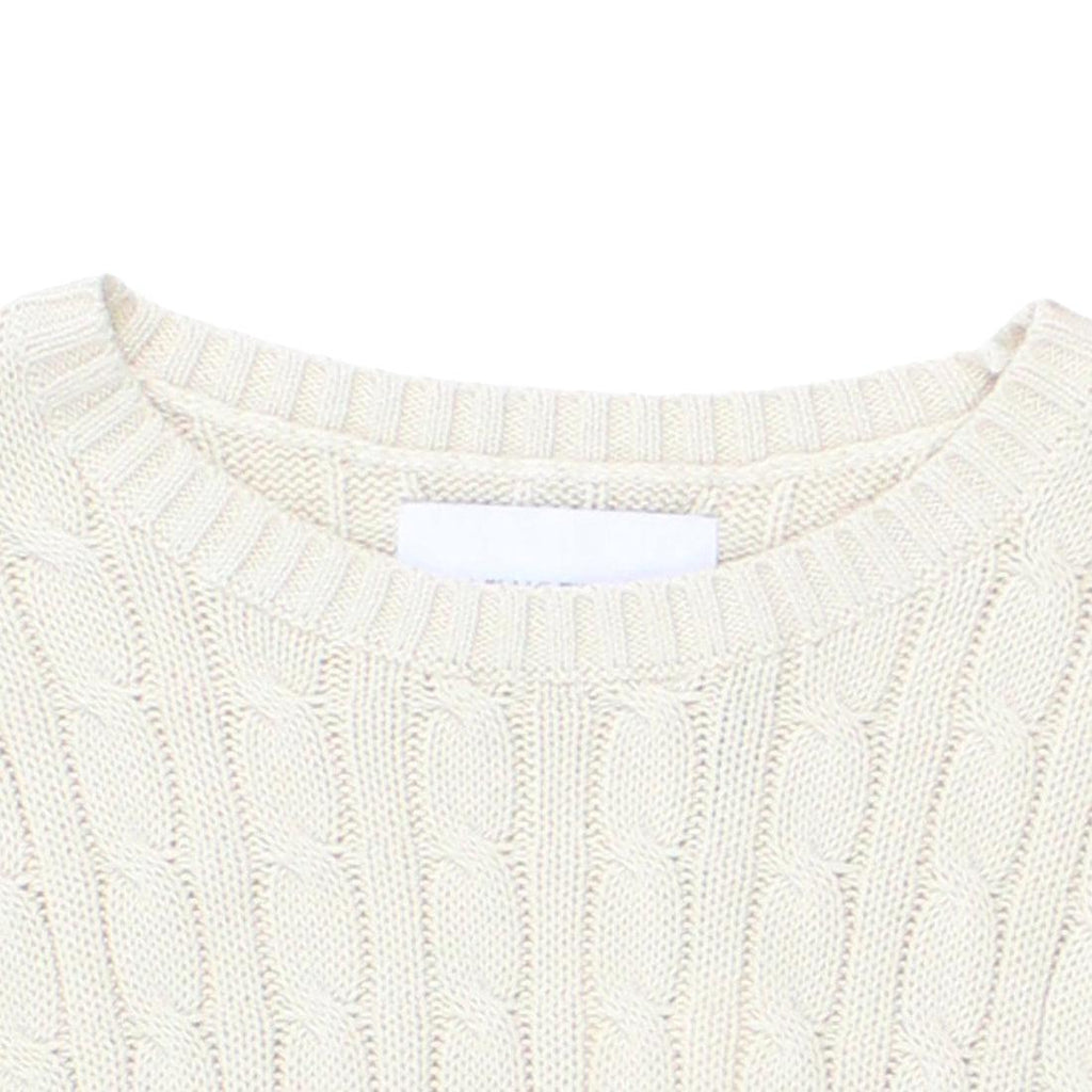Calvin Klein Cream Cable Knit Jumper