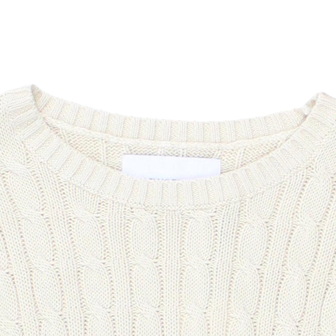 Calvin Klein Cream Cable Knit Jumper