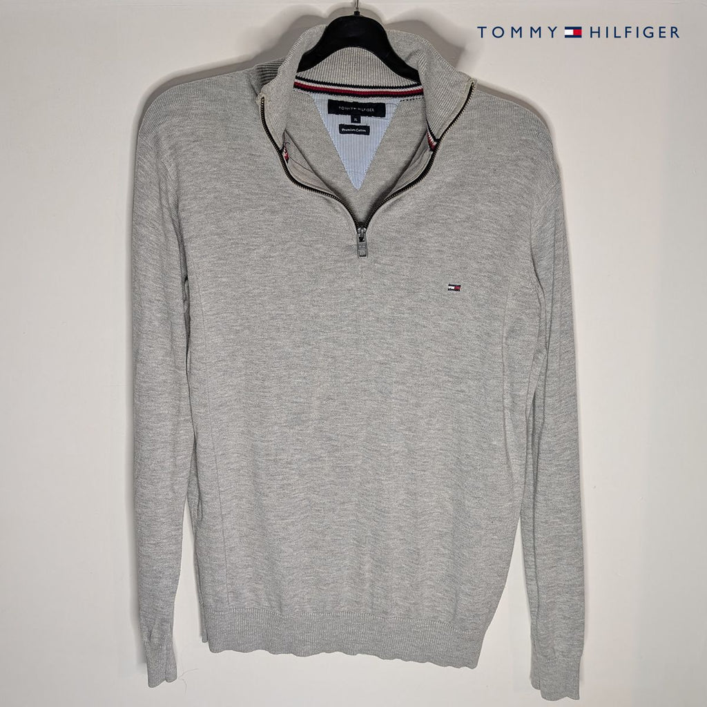 Tommy Hilfiger Grey Zip Jumper