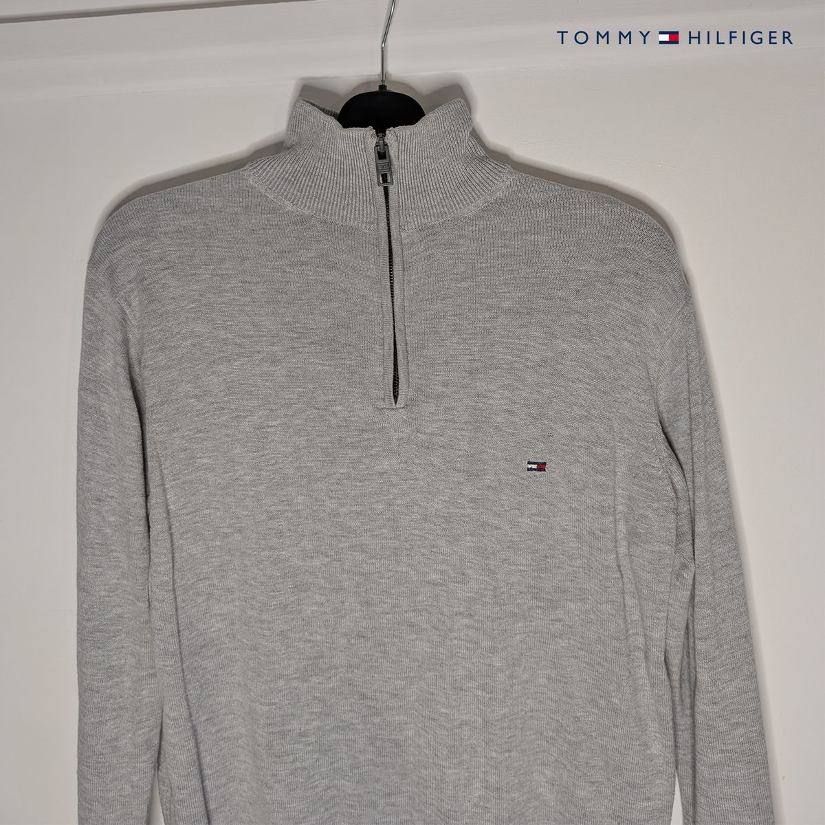 Tommy Hilfiger Grey Zip Jumper
