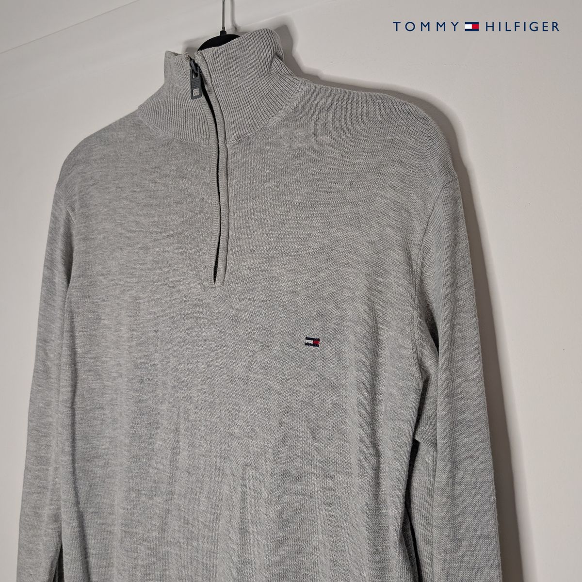 Tommy Hilfiger Grey Zip Jumper