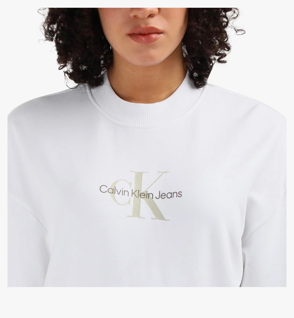 CALVIN KLEIN crew neck monologo sweatshirT