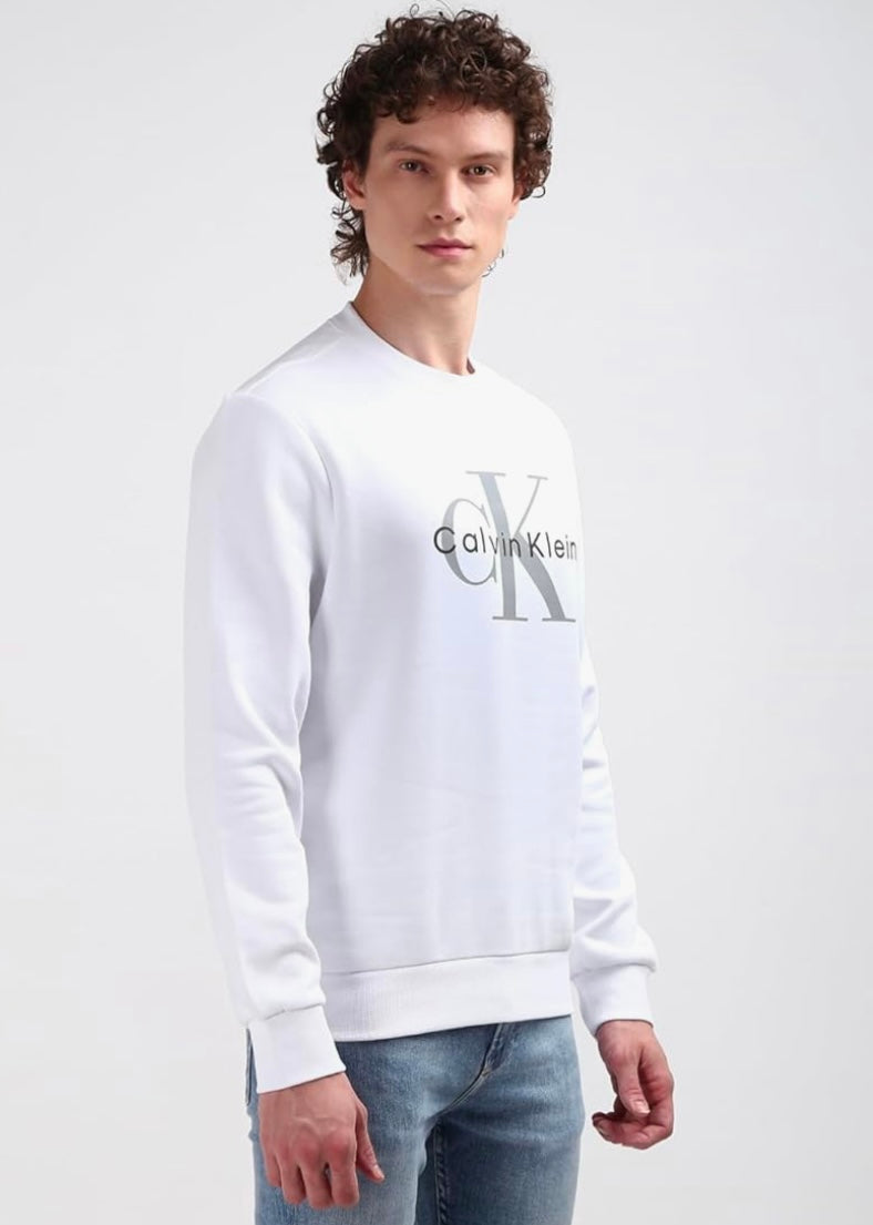 CALVIN KLEIN crew neck monologo sweatshirT