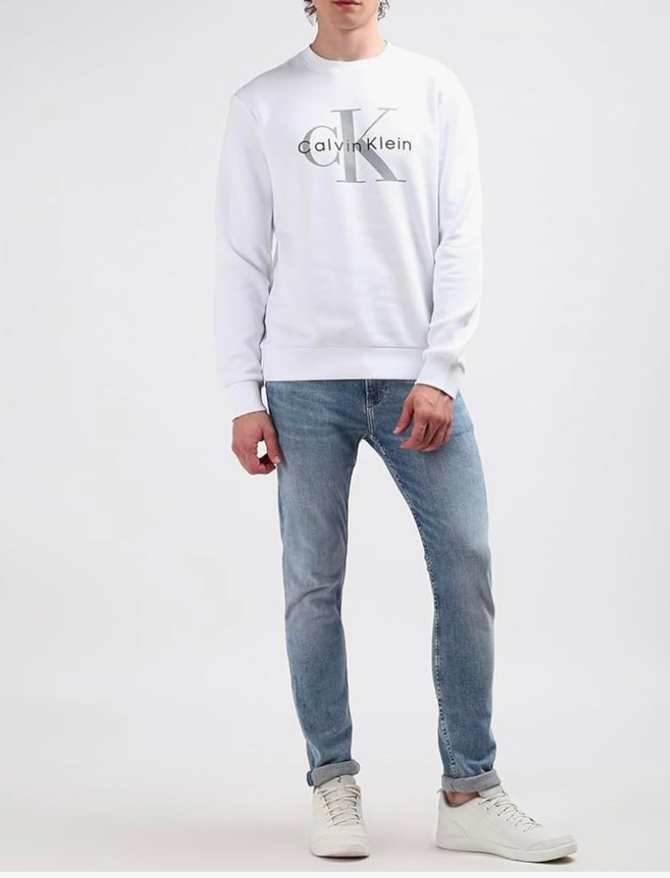 CALVIN KLEIN crew neck monologo sweatshirT