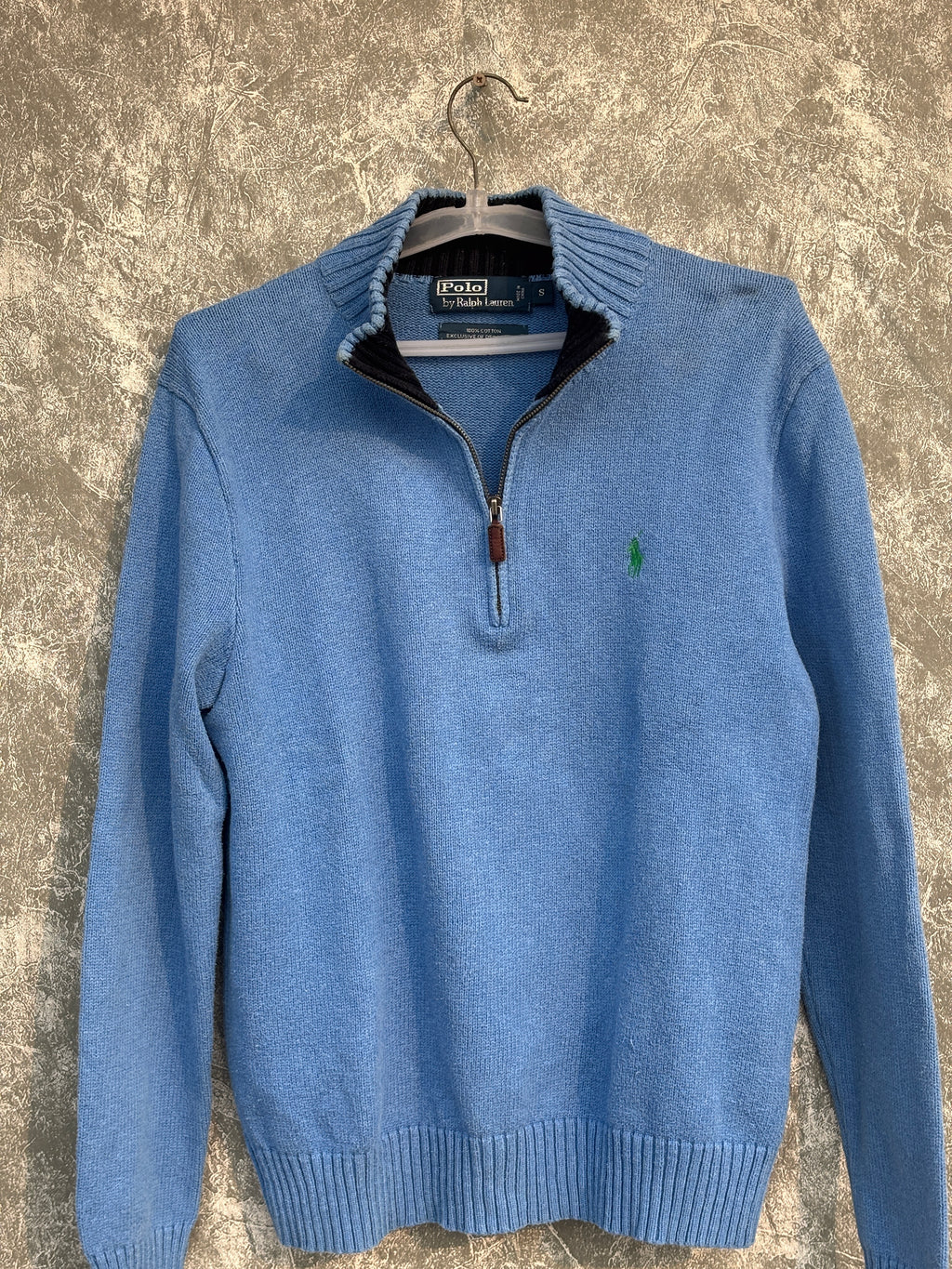 1990 VINTAGE POLO RALPH LAUREN MEN’S QUARTER-ZIP SWEATE