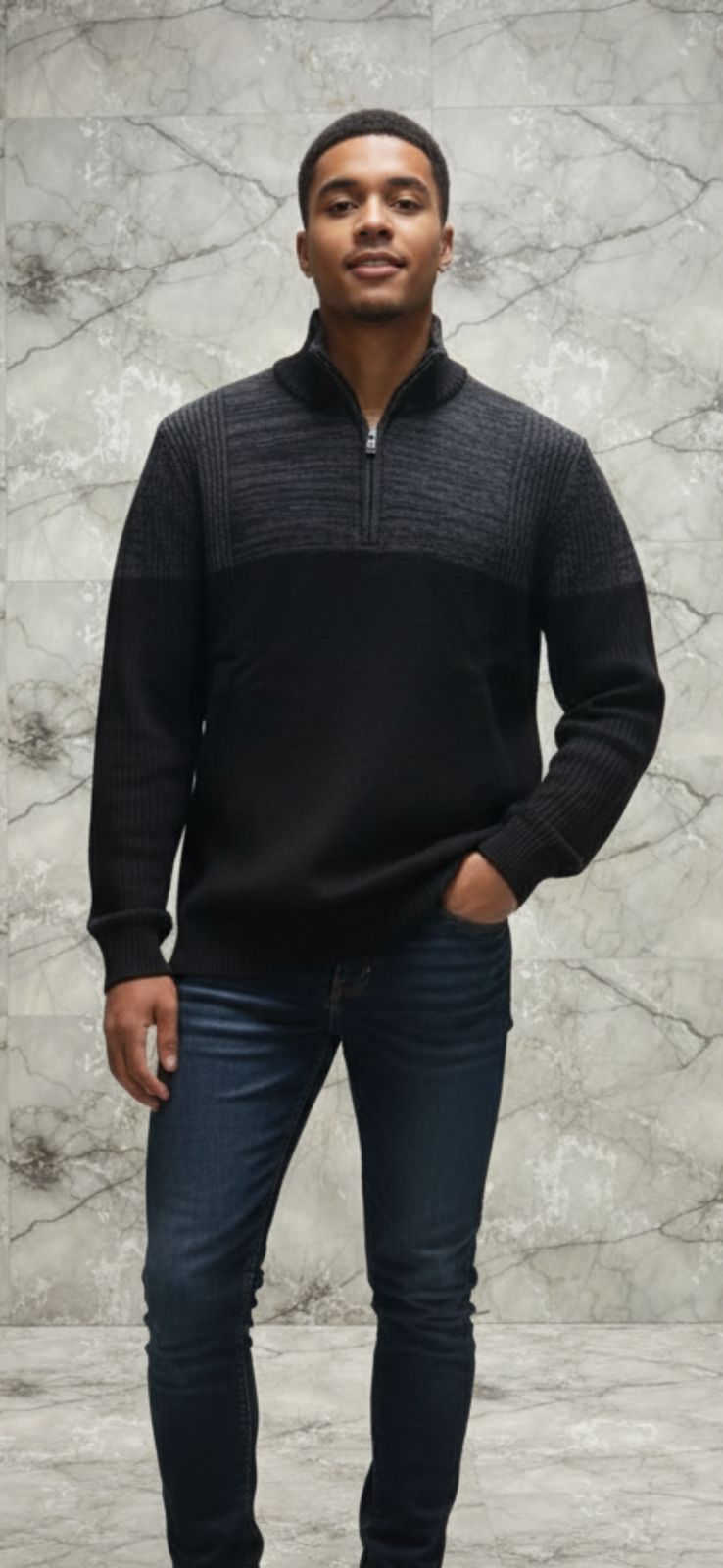 CLEVIN KLEIN zip up sweater product
